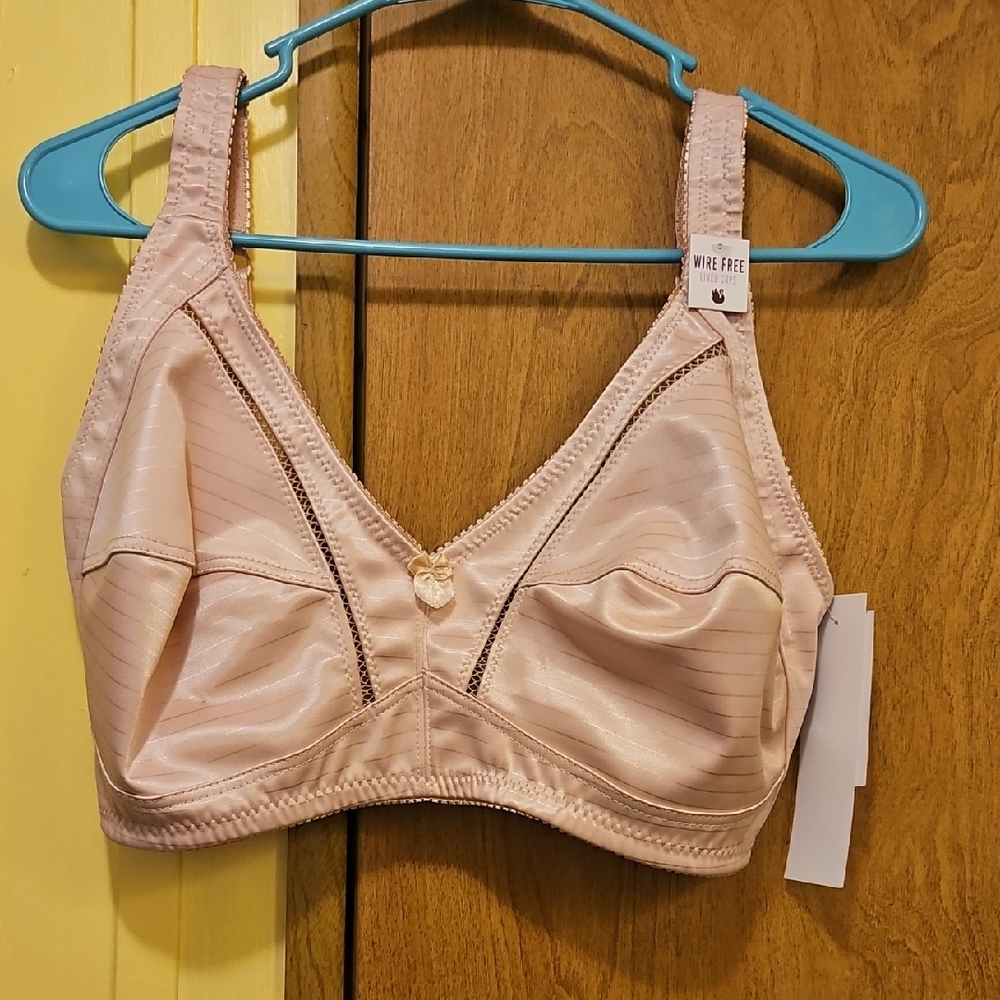 Wire Free Women's Bra - Pink